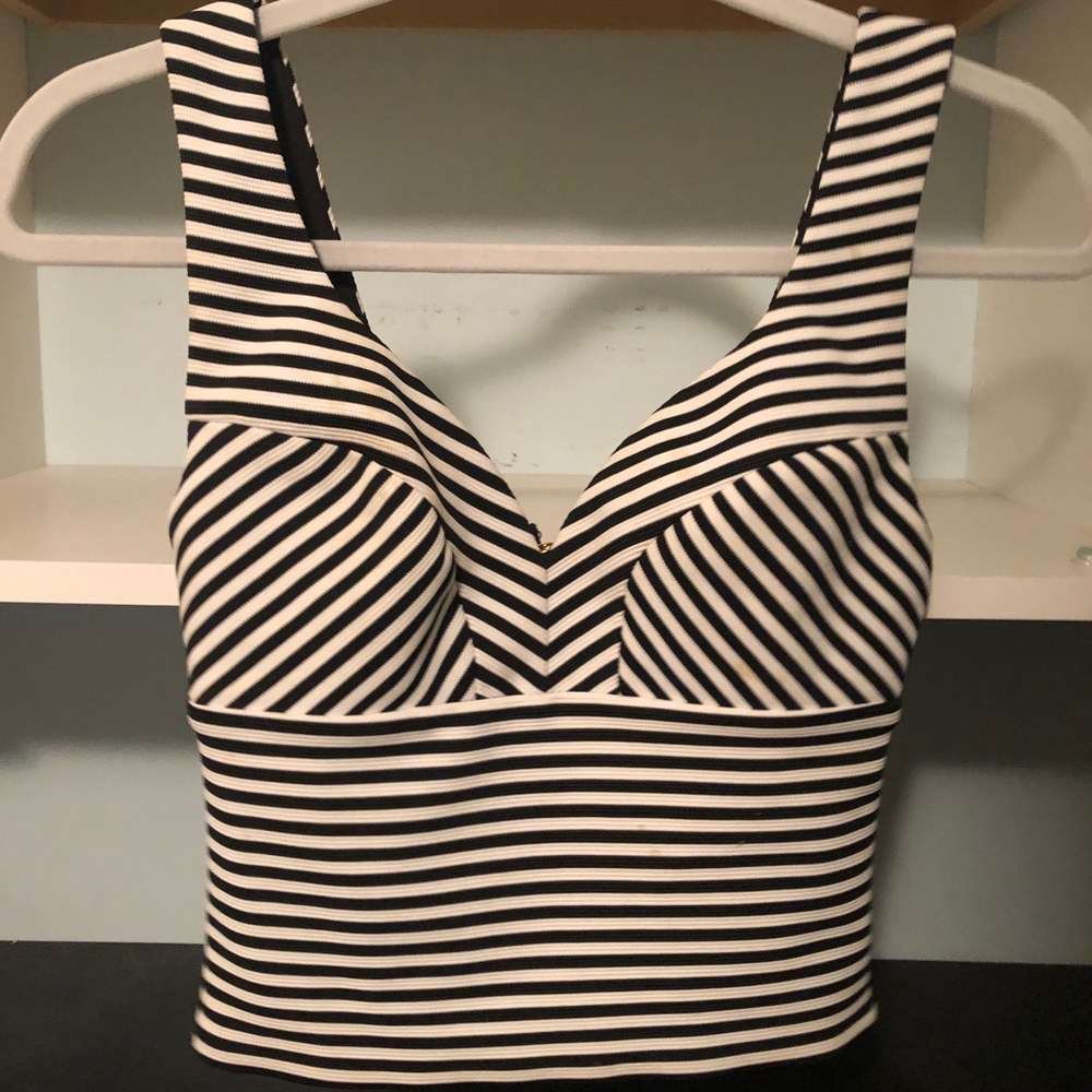Guess Striped Crop Top NEVER WORN